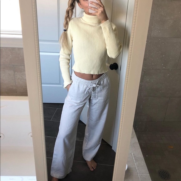 Yellow Knit Turtleneck Sweater - Picture 2 of 6